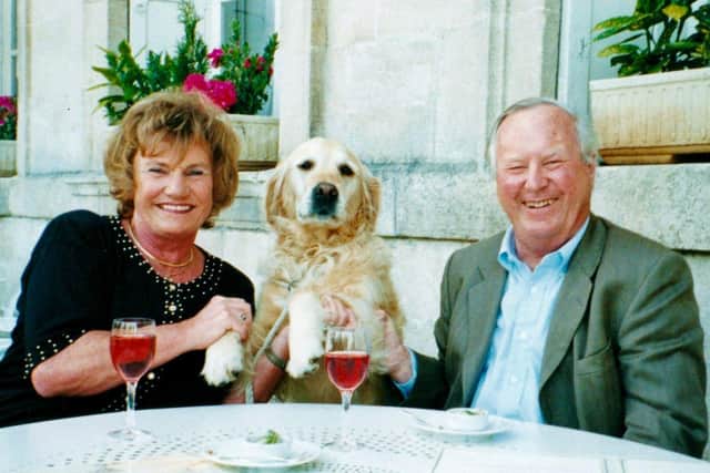 John Knight, a former Deputy Lieutenant and High Sheriff of West Sussex, with his wife, Wendy