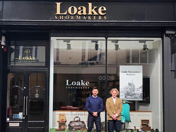 George Nedic – Loake Brighton’s store manager, and Morgan Rhys Greenslade, assistant manager