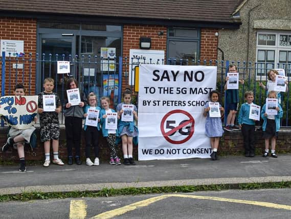 Parents of St Peter's Primary School have set up a campaign against the planning application for the mast