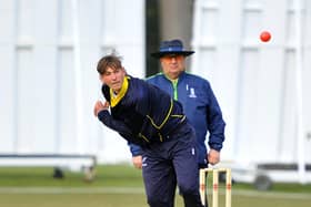 Josh Haywards was the pick of the Cuckfield bowlers in their narrow defeat against Three Bridges. Picture by Steve Robards