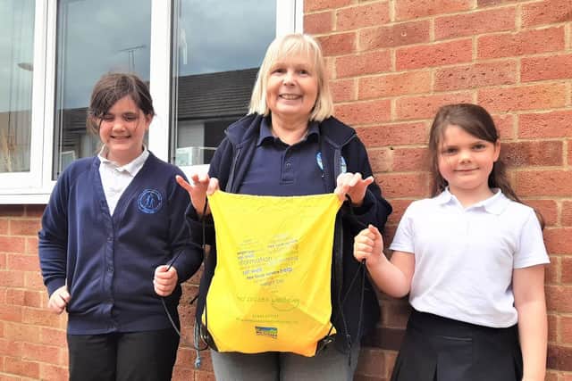 Jackie Cooper, Burgess Hill Youth chairperson, delivered activity bags to children in Burgess Hill on behalf of Mid Sussex District Council. SUS-210306-111651001