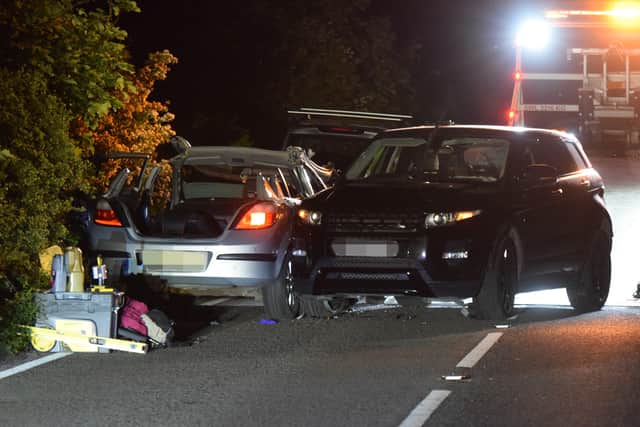 A three-vehicle collision led to a road closure on the A259 Exceat near Seaford last night. SUS-210206-075401001