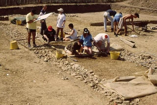 Excavations to the east of Fishbourne Roman Palace. Picture: Fishbourne Roman Palace