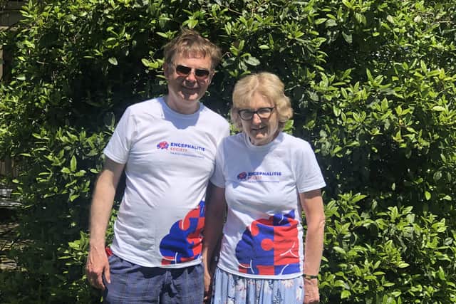Chichester couple Jonathan and Catherine Harry are taking on the Isle of Wight Challenge to raise money for the Encephalitis Society