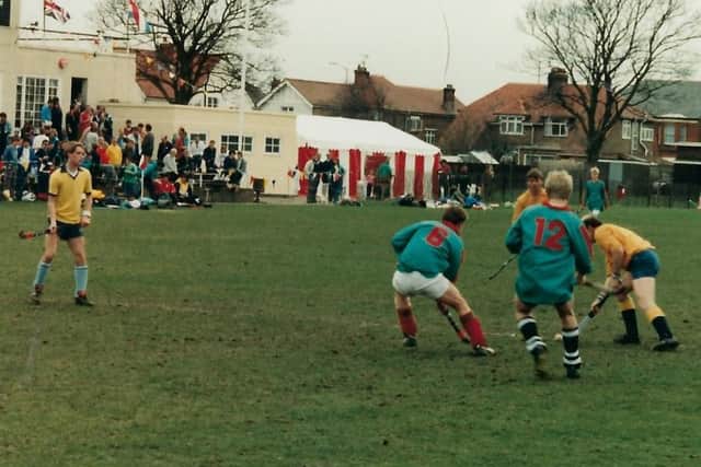 Worthing Hockey Club action in the 80s