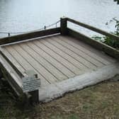 An example of a newly created disabled access fishing platform built and installed by Hassocks Angling Club. Picture: Environment Agency