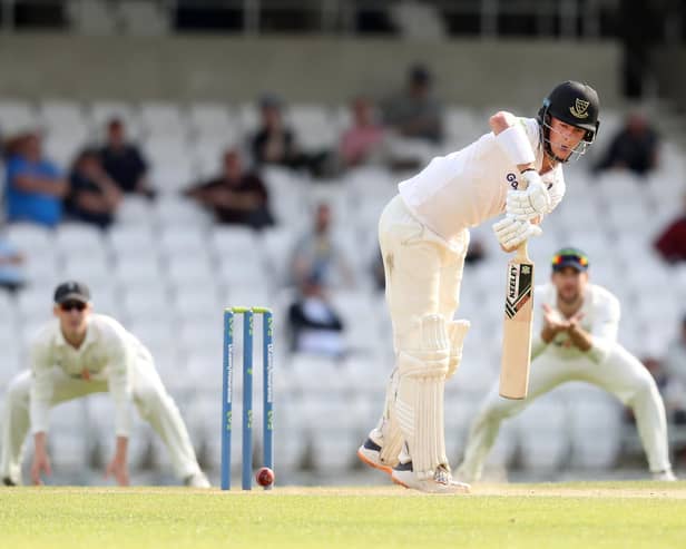 Ali Orr defends nicely in Sussex's second innings at Headingley / Picture: Getty
