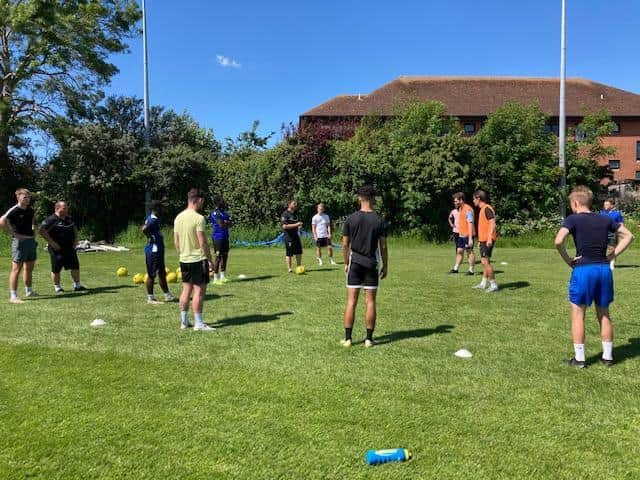 Bognor players are put through their paces