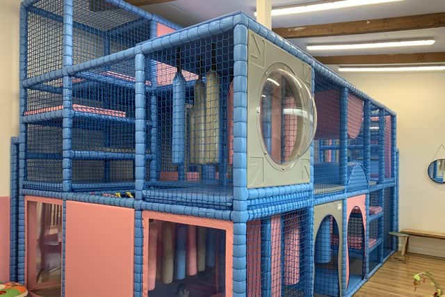 The soft play area at the Little Piggies Cafe