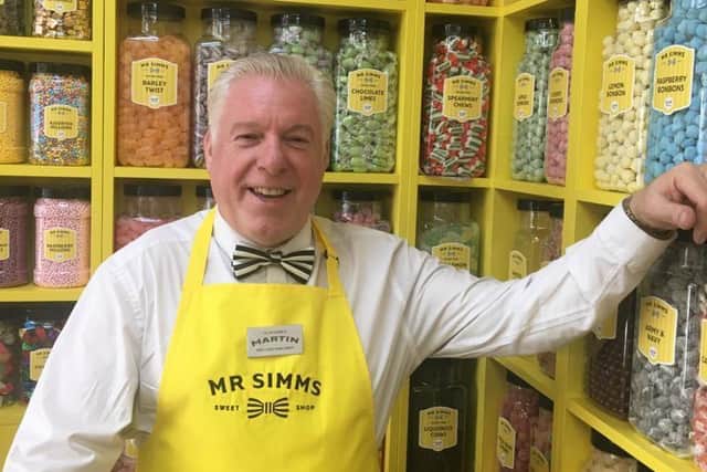 Founder of Mr Simms Sweet Shop, Martin Peet. Picture courtesy of Mr Simms Sweet Shop