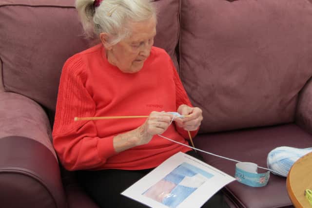 Residents at Oakhill House in Horsham have been knitting blankets for premature babies at the neonatal unit at East Surrey Hospital SUS-210706-134238001