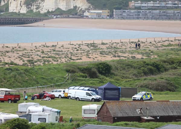 Sarah Clayton was found dead at the campsite in Seaford