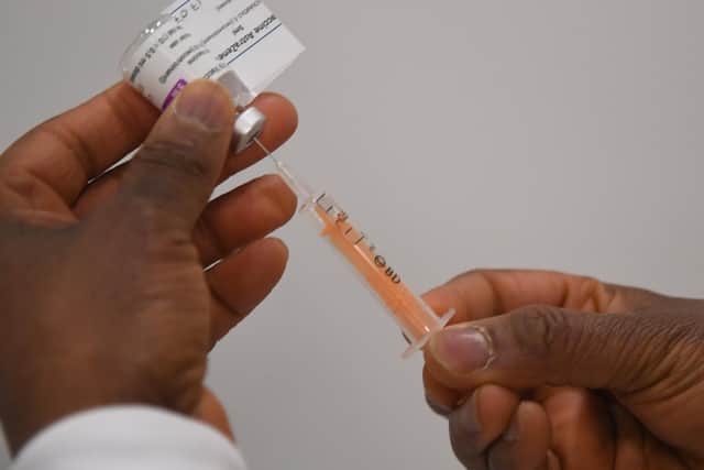 Three-quarters of the adult population across England have had their first dose, while more than half are fully vaccinated.