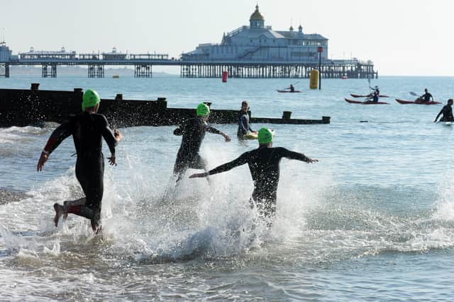 Eastbourne Triathlon 2021 (Photo by Jon Rigby) SUS-210706-102009001