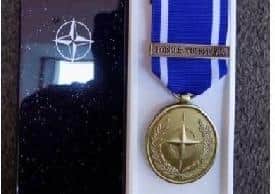 A NATO Bosnia (former Yugoslavia) medal. Picture: Sussex Police