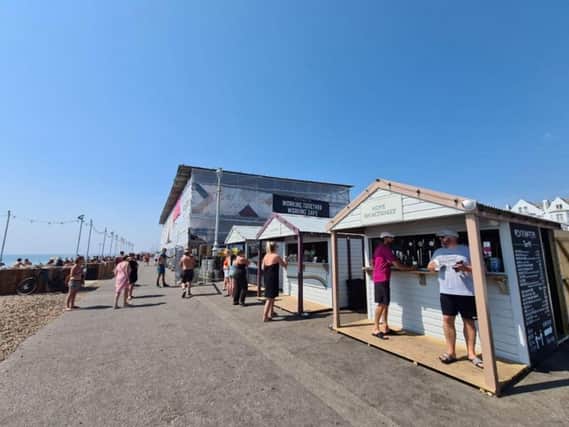 The Rockwater Shacks by the Shore kiosks can stay on Hove seafront for another six months