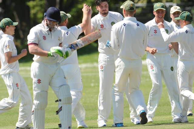 A wicket falls at Chippingdale in their loss to Steyning / Picture: Stephen Goodger