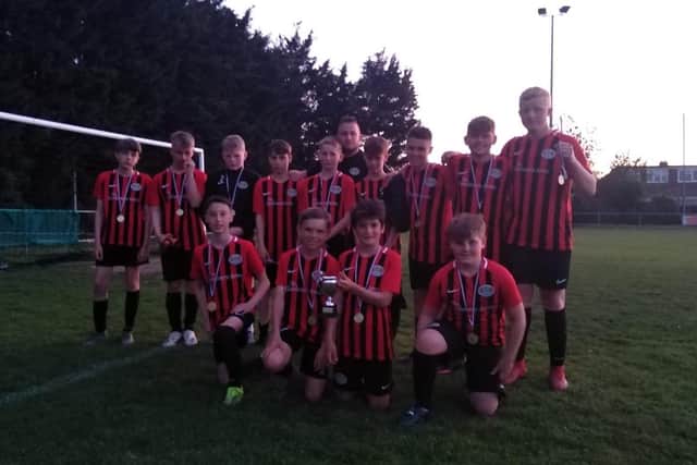Gallant runners-up - Lancing United Colts under-13s