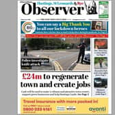 Today's front page of the Hastings and Rye Observer SUS-211006-124646001