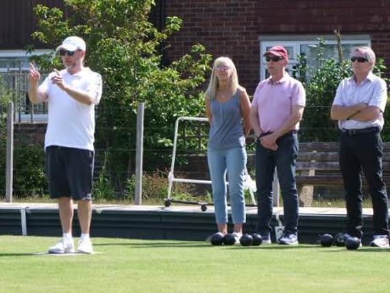 Visitors enjoy the Pagham Bowls Club open day
