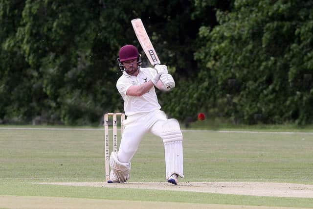 George Read batting for Buxted Park against Hastings and St Leonards Priory's seconds / Picture by Ron Hill