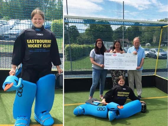 Eastbourne Hockey Club show off their new kit, courtesy of the freemasons' donation