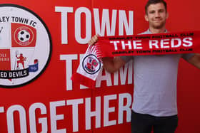 Former Millwall and Eastbourne Borough defender Harry Ransom has moved to Crawley Town. Picture courtesy of Crawlet Towb