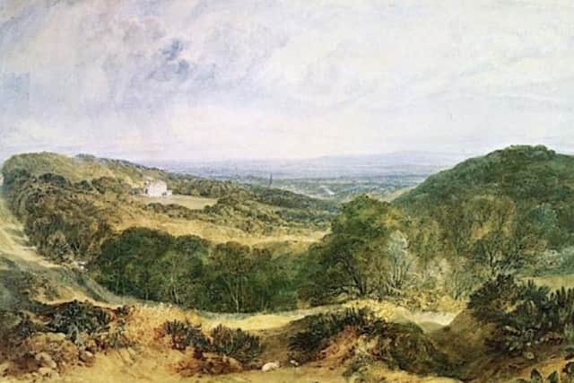 The Vale of Heathfield by Turner, 1810. The lordship of the manor of Heathfield is one of the titles up for sale.