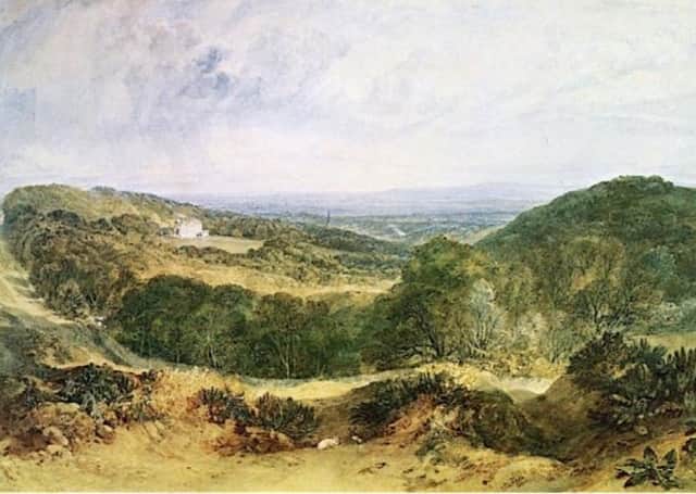 The Vale of Heathfield by Turner, 1810. The lordship of the manor of Heathfield is one of the titles up for sale.
