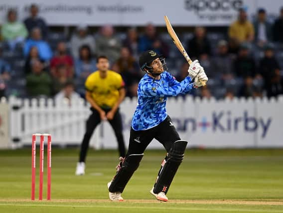 Phil Salt has been in scintillating for for Sussex in the Vitality Blast