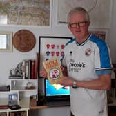 Steve Leake with his first book