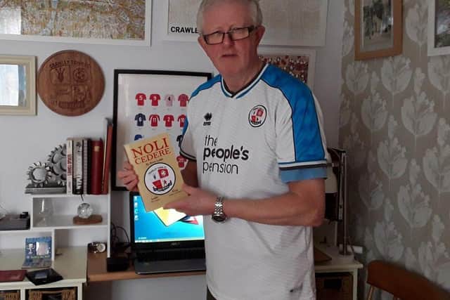 Steve Leake with his first book