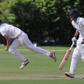 Dominic Morgan (left) took 4-38 in Lindfield CC's win over leaders Bognor Regis CC. Pictures by Malcolm Page