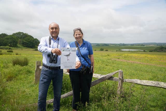 Andrew Griffith with Anna Allum, at RSPB Pulborough Brooks