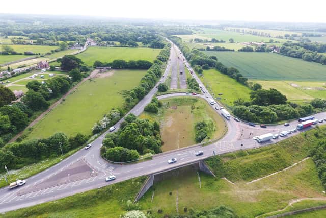 The road will link a new junction on the A259 in Littlehampton to the A284 just south of the A27 at Crossbush. Picture: Eddie Mitchell