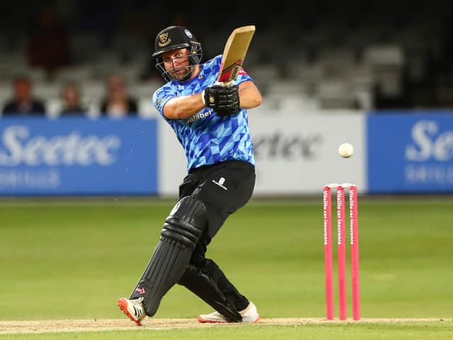 Luke Wright was straight into the groove for the Sharks at Chelmsford - scoring 75 on his return from a hand injury / Picture: Getty