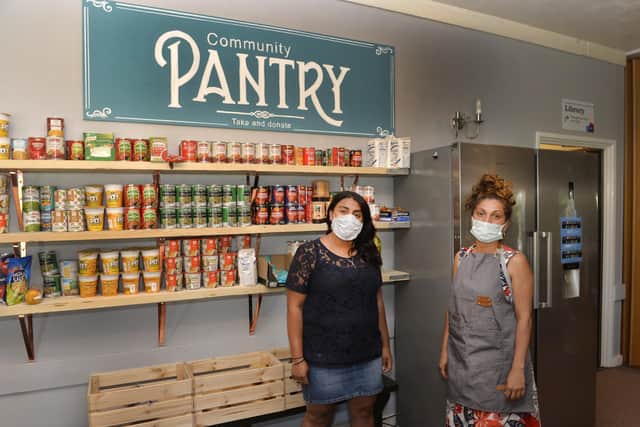 At the community pantry at The Old Boat Corner