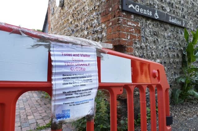Toilets and visitor centre closed at Seven Sisters car park (Photo by Jon Rigby)