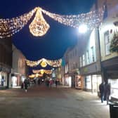 Last year's Christmas lights in North Street