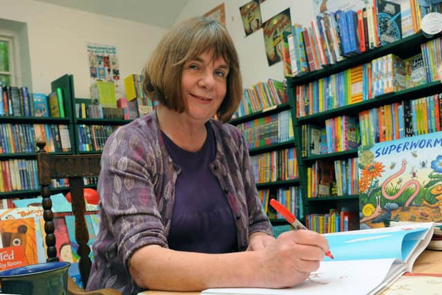 Julia Donaldson is launching her latest book, The Woolly Bear Caterpillar, during two book signing sessions, one in person and one online. Picture: Stephen Goodger S41554H12