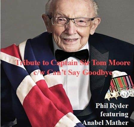 The front cover of the tribute to Captain Tom