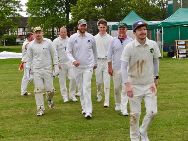 A happy bunch ... some of the Southwick CC first XI at Buckingham Park / Picture: Stephen Goodger