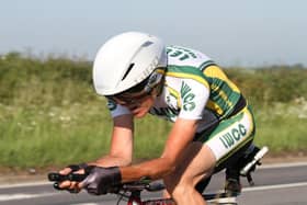 Peter Baker in time trial action / Picture: Dave Clements