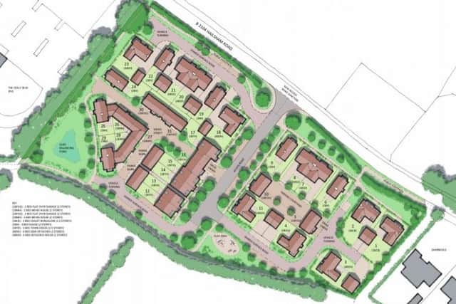 Layout plan for the proposed Stone Cross development