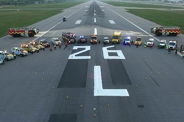 Gatwick's airfield salute to carers