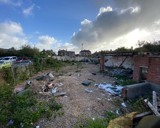 The plot of land for sale on Whitley Road, Eastbourne. Picture courtesey of Auction Estates Ltd. SUS-210617-110030001