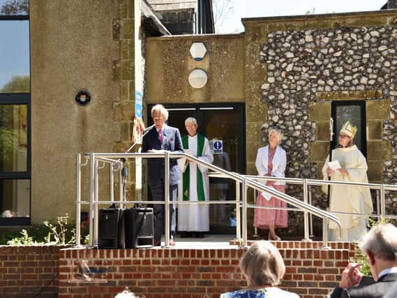 The Duke of Richmond opened the church's renovated parish centre