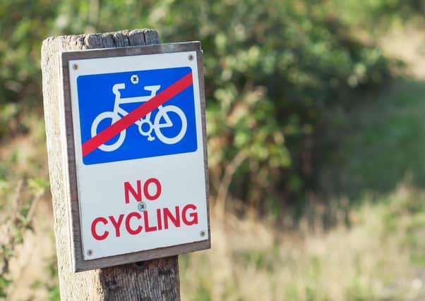 No cycling sign Photo: Shutterstock NNL-210419-093158001