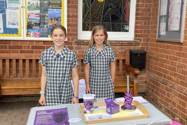 Nine-year-old Lexi Day from Horsham sold wristbands at Pennthorpe School alongside her sister, Saskia, to raise funds for the Little Princess Trust SUS-210622-115856001