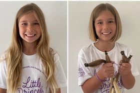 Nine-year-old Lexi Day from Horsham grew her hair for two years so she could cut and donate it to the Little Princess Trust for children who have lost their hair SUS-210622-115832001